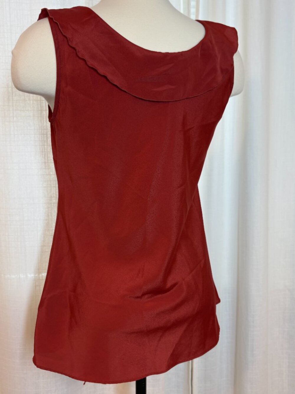 Rust Sleeveless Tie Blouse Banana Republic - Picture 9 of 9